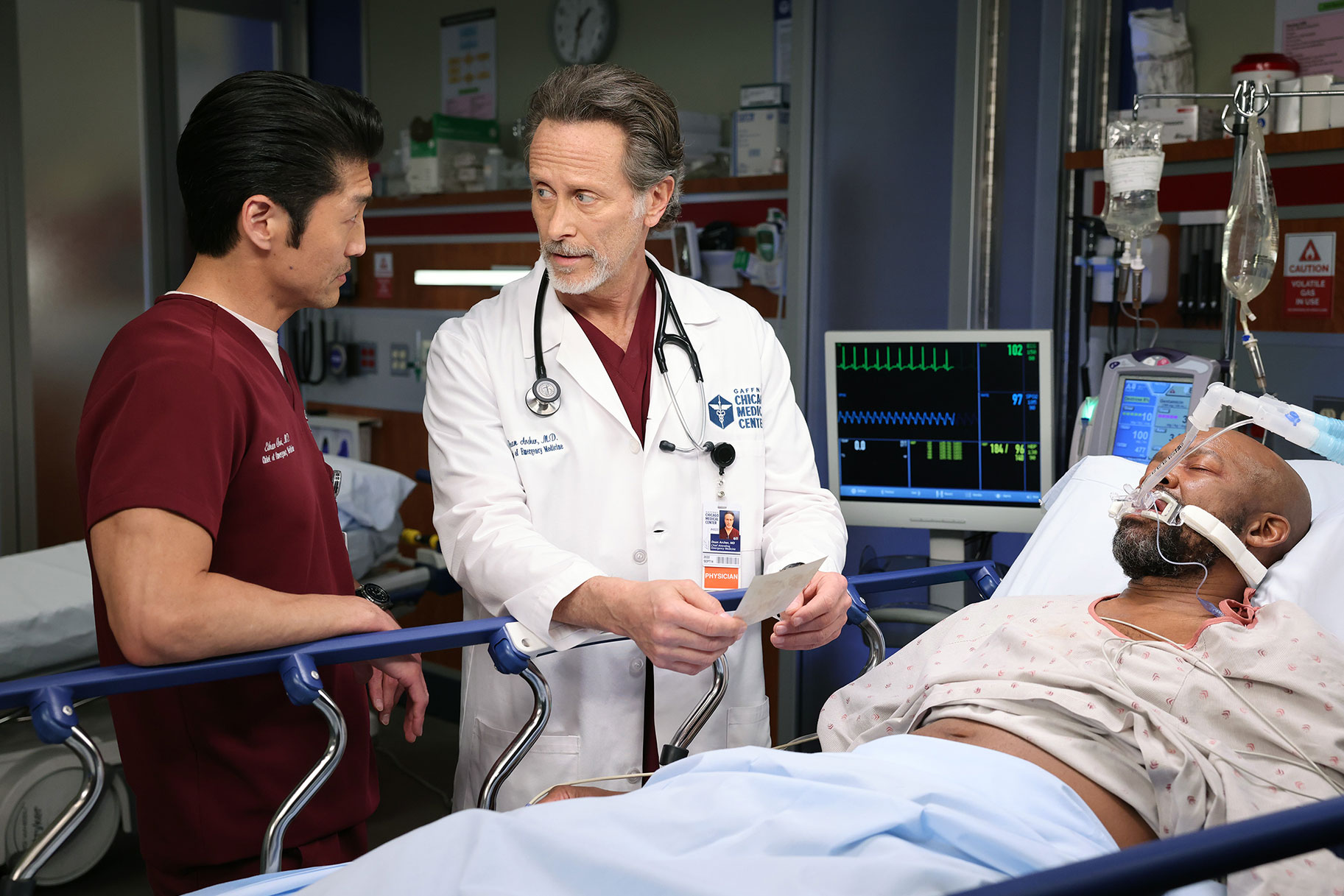 Chicago Med Ethan Choi And Dr Archer Caring For A Patient