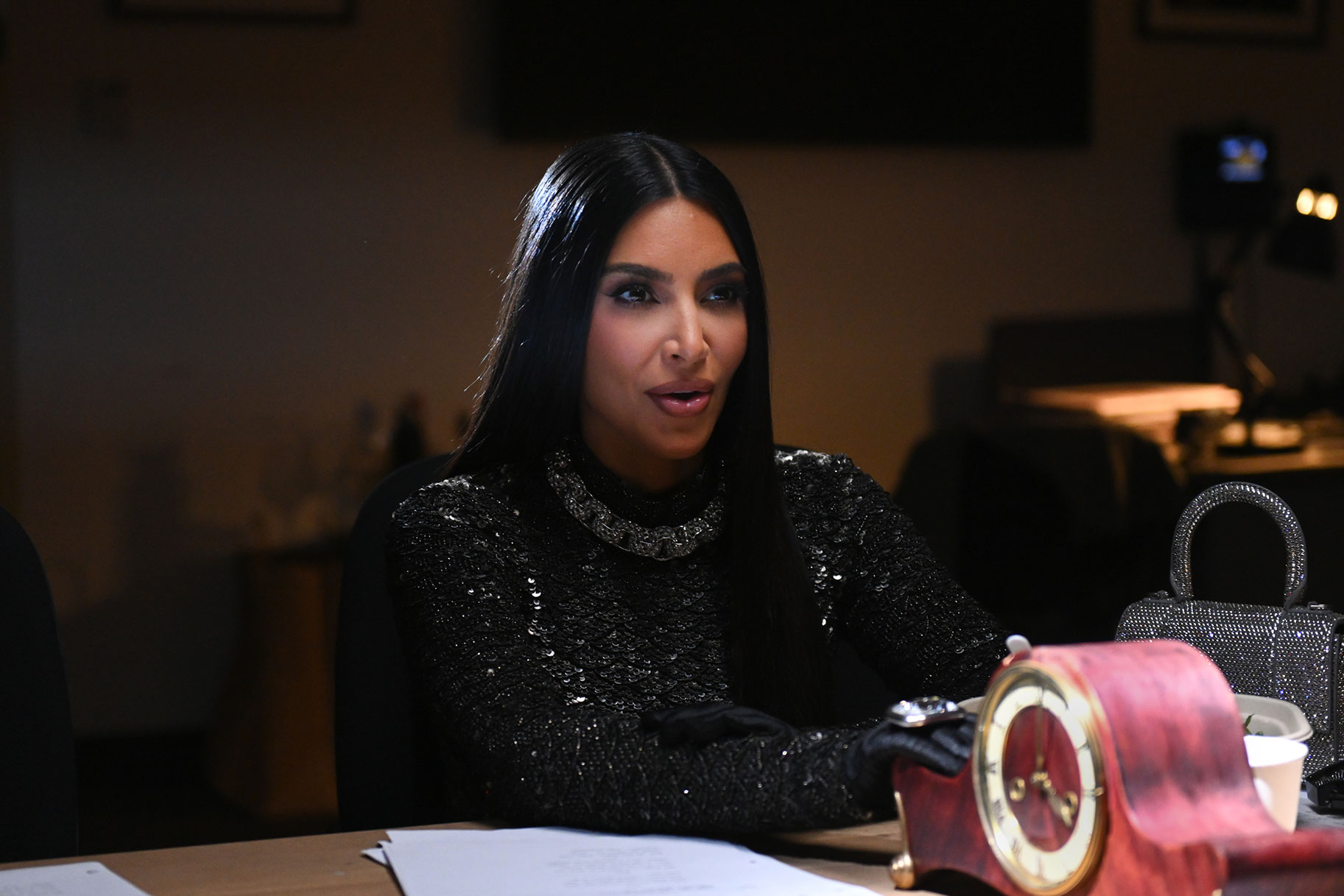 Kim Kardashian during an SNL digital skit