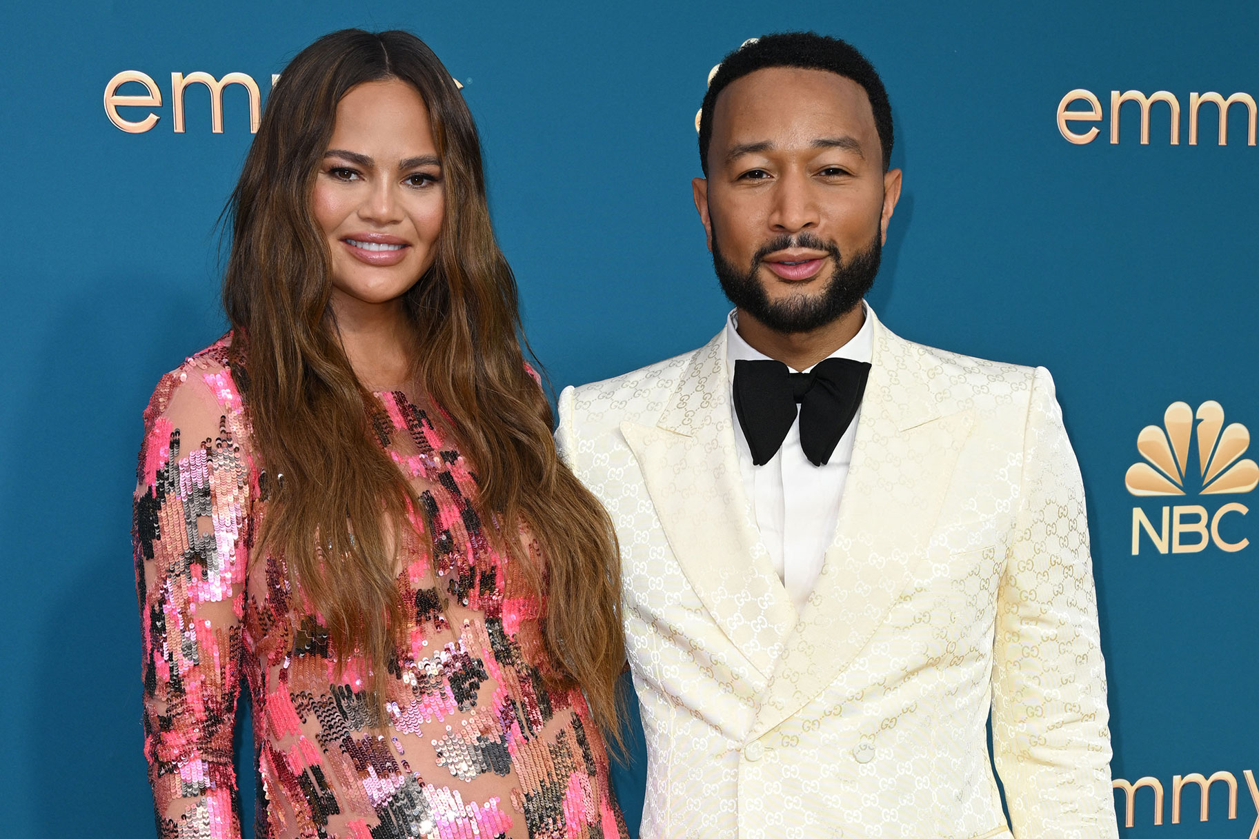 John Legend Adorably Touched Chrissy Teigen's Baby Bump at the Emmys