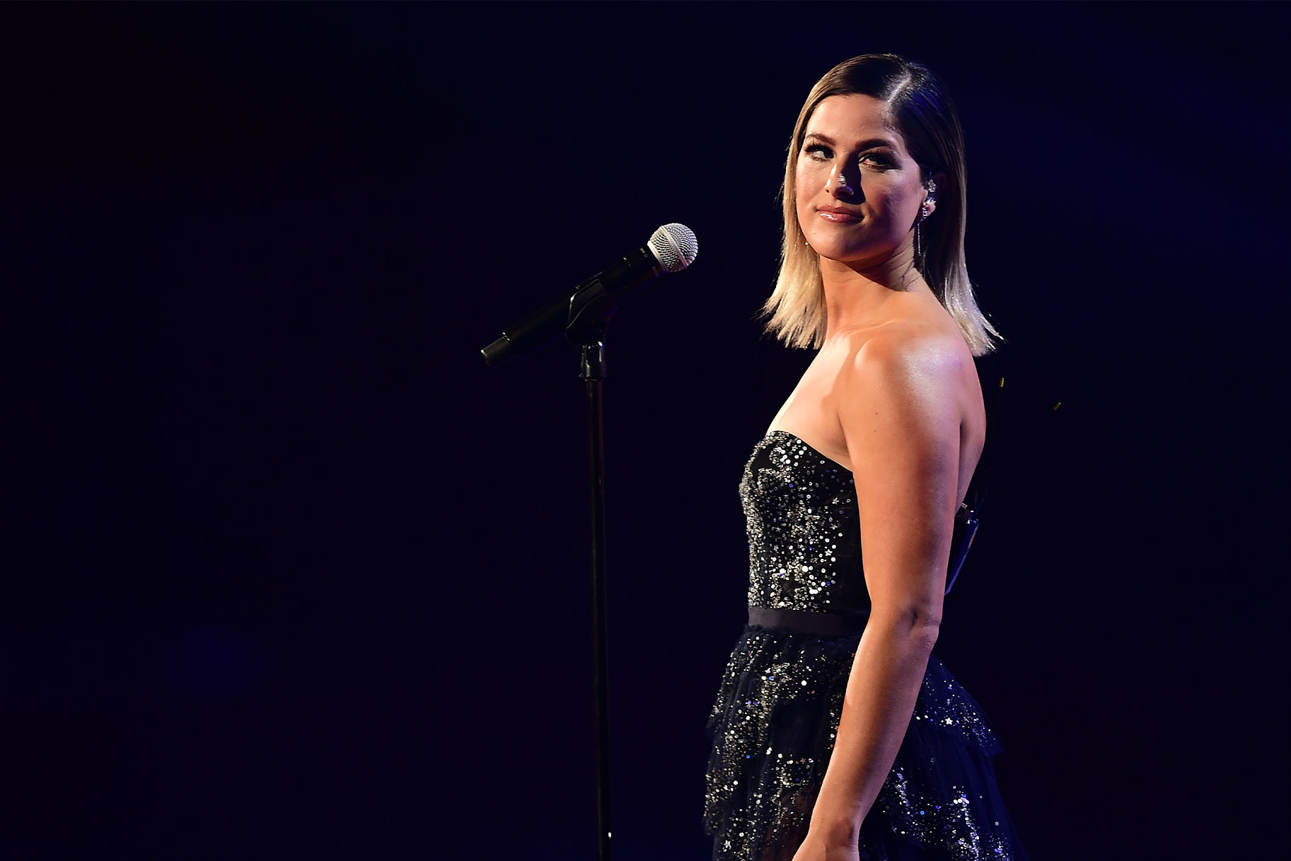 Cassadee Pope performing onstage