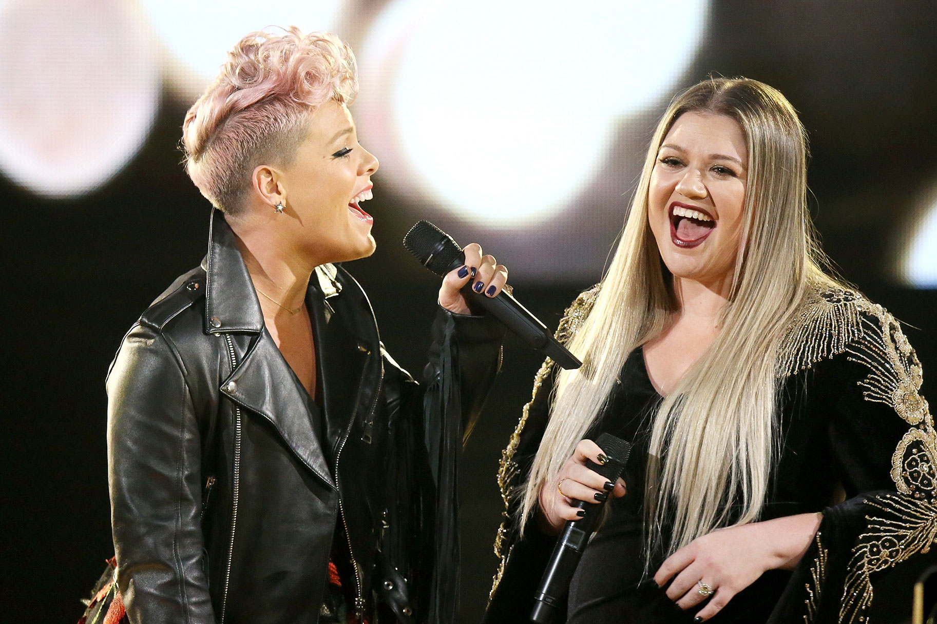 Kelly Clarkson and Pink