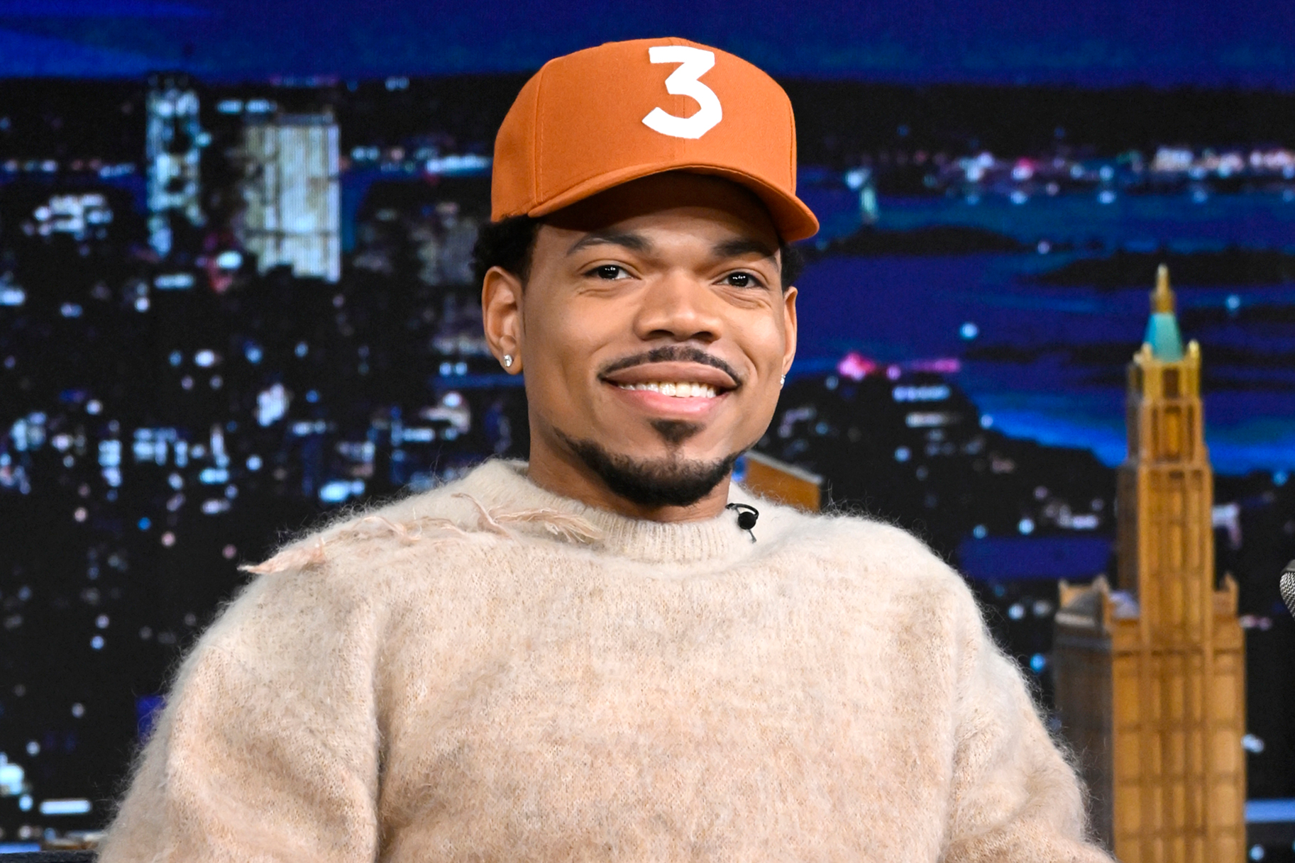 Chance The Rapper wears his 3 Hat