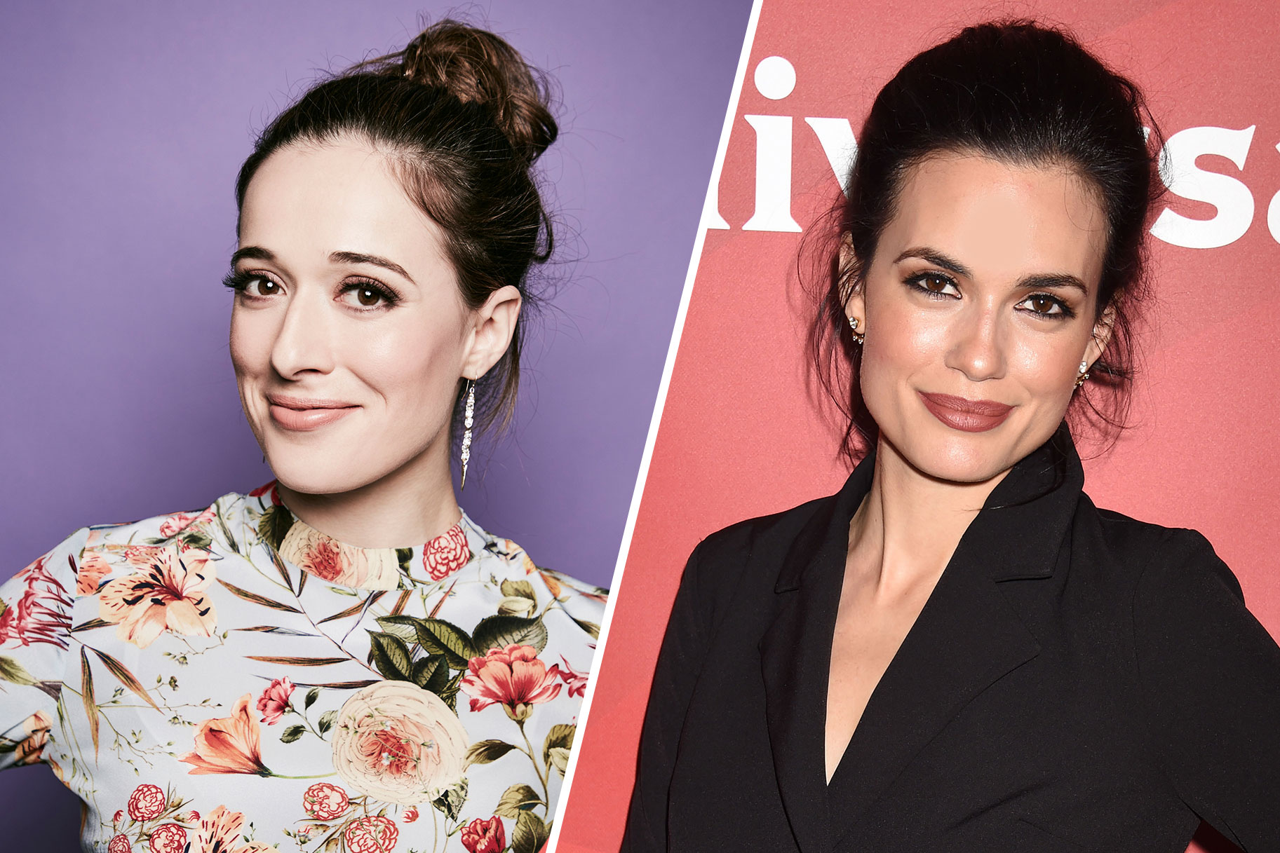 Split image of Marina Squerciati and Torrey Devitto