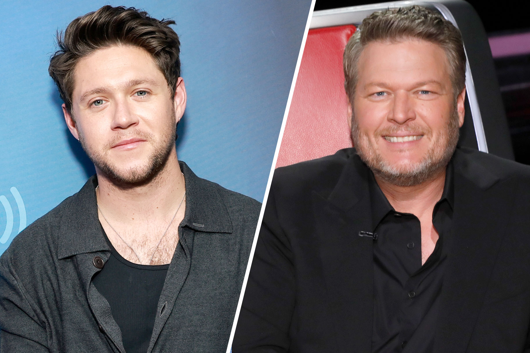 Niall Horan and Blake Shelton on The Voice