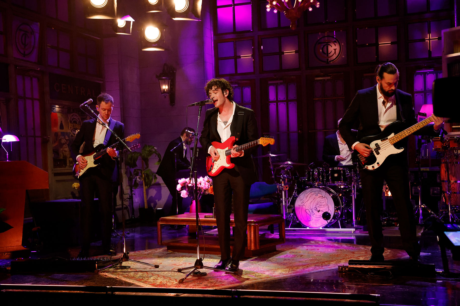The 1975 performing on SNL