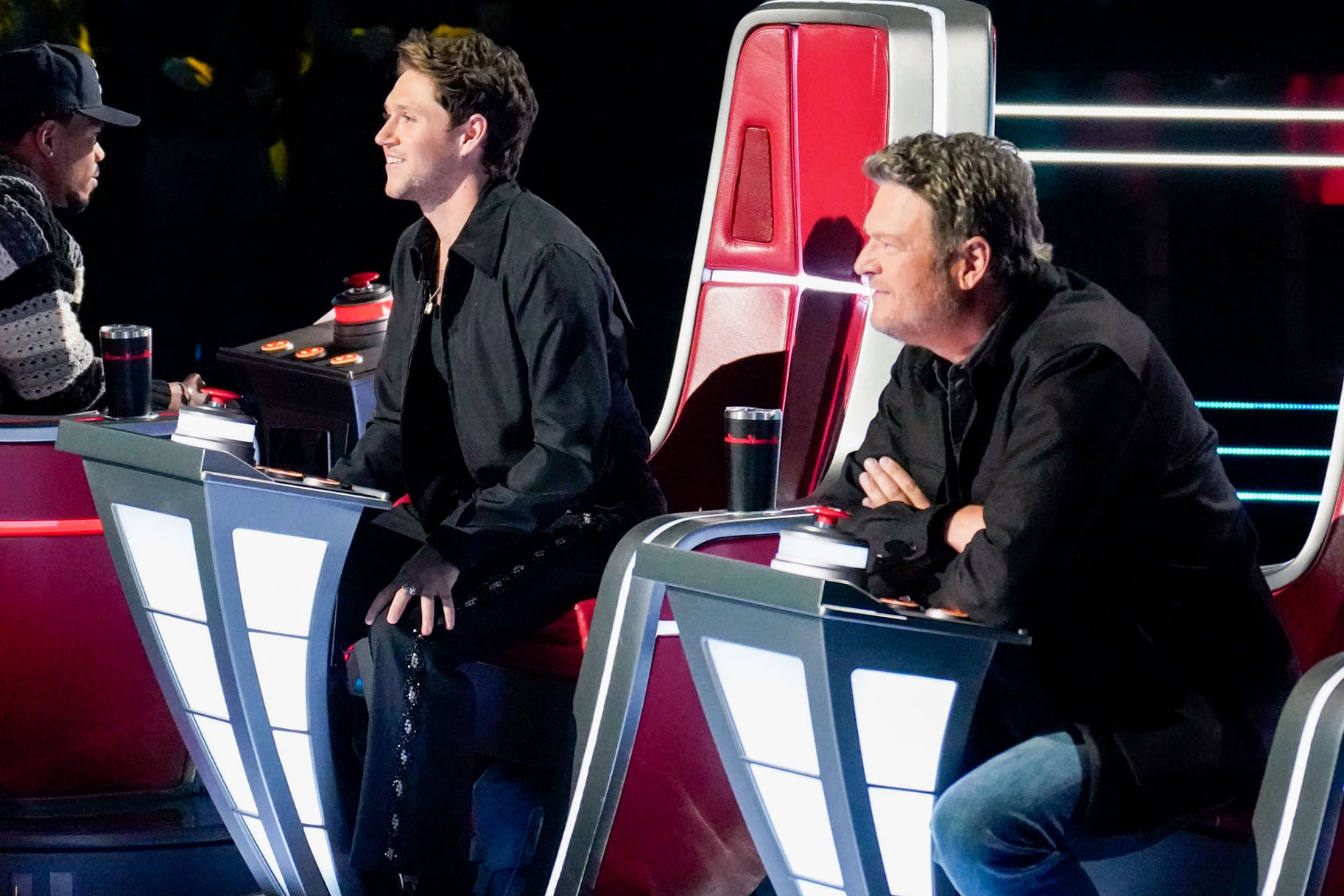 Blake Shelton and Niall Horan on The Voice