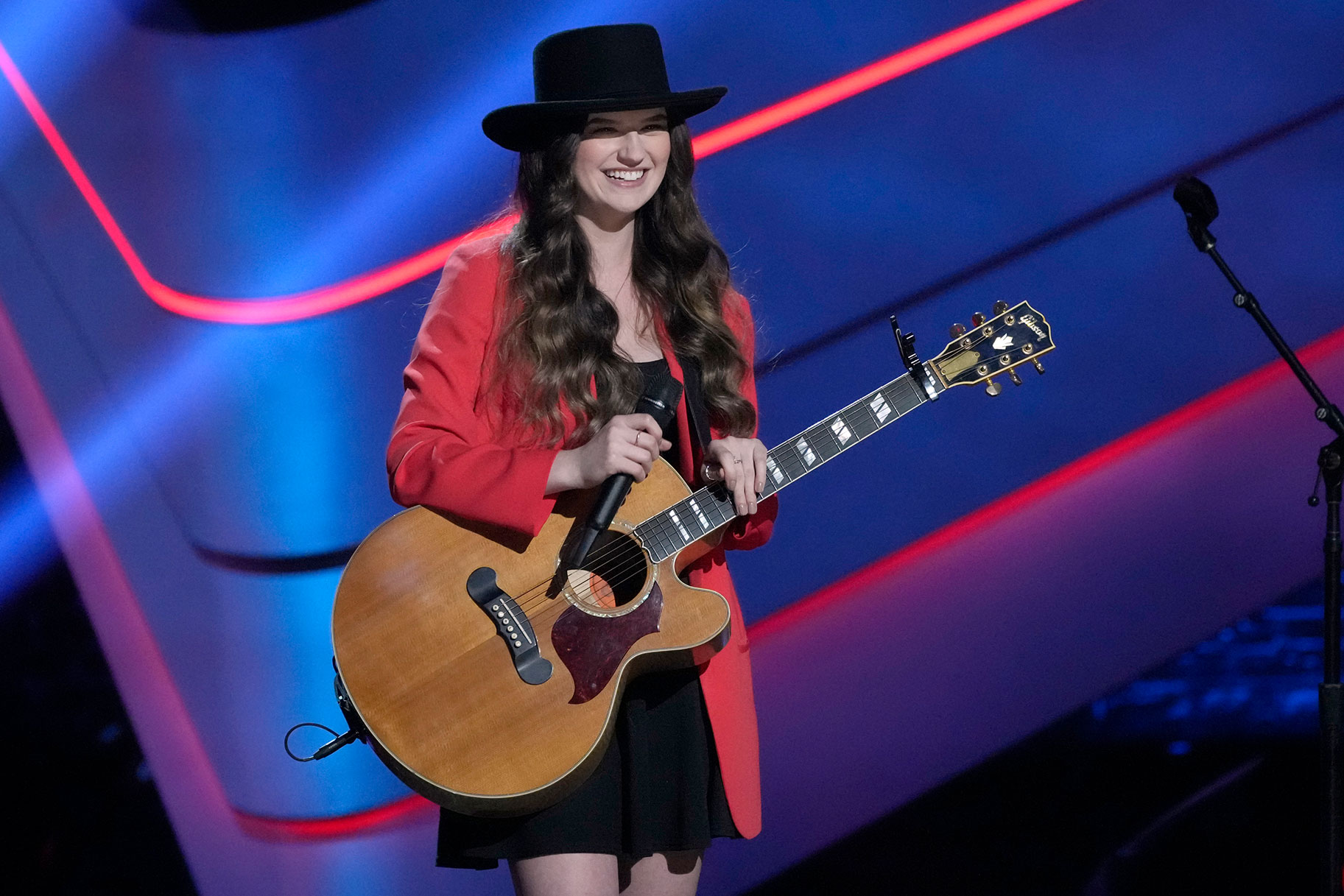 Grace West performing on The Voice