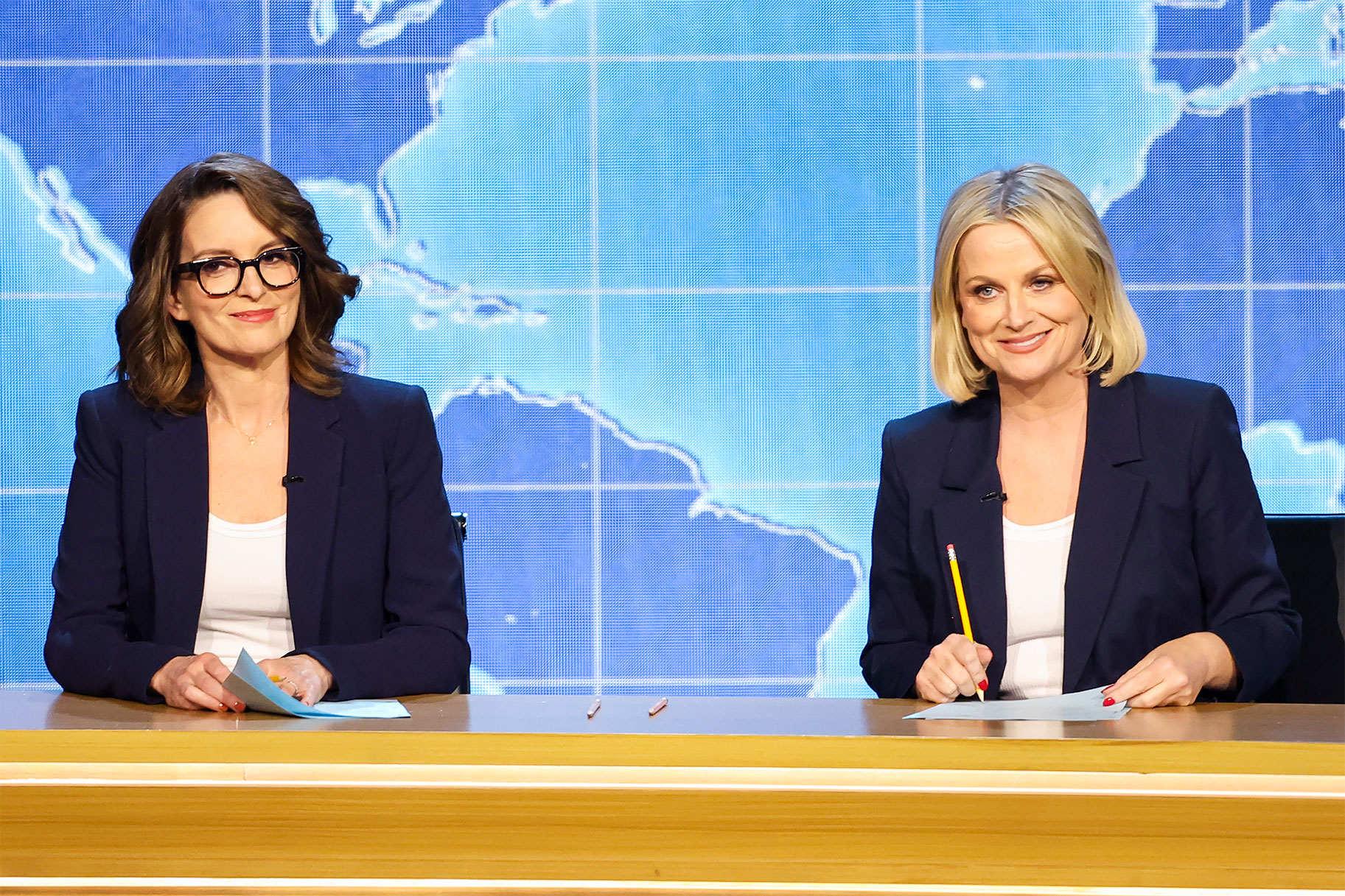 Watch Tina Fey and Amy Poehler's "Weekend Update" at the 2024 Emmys