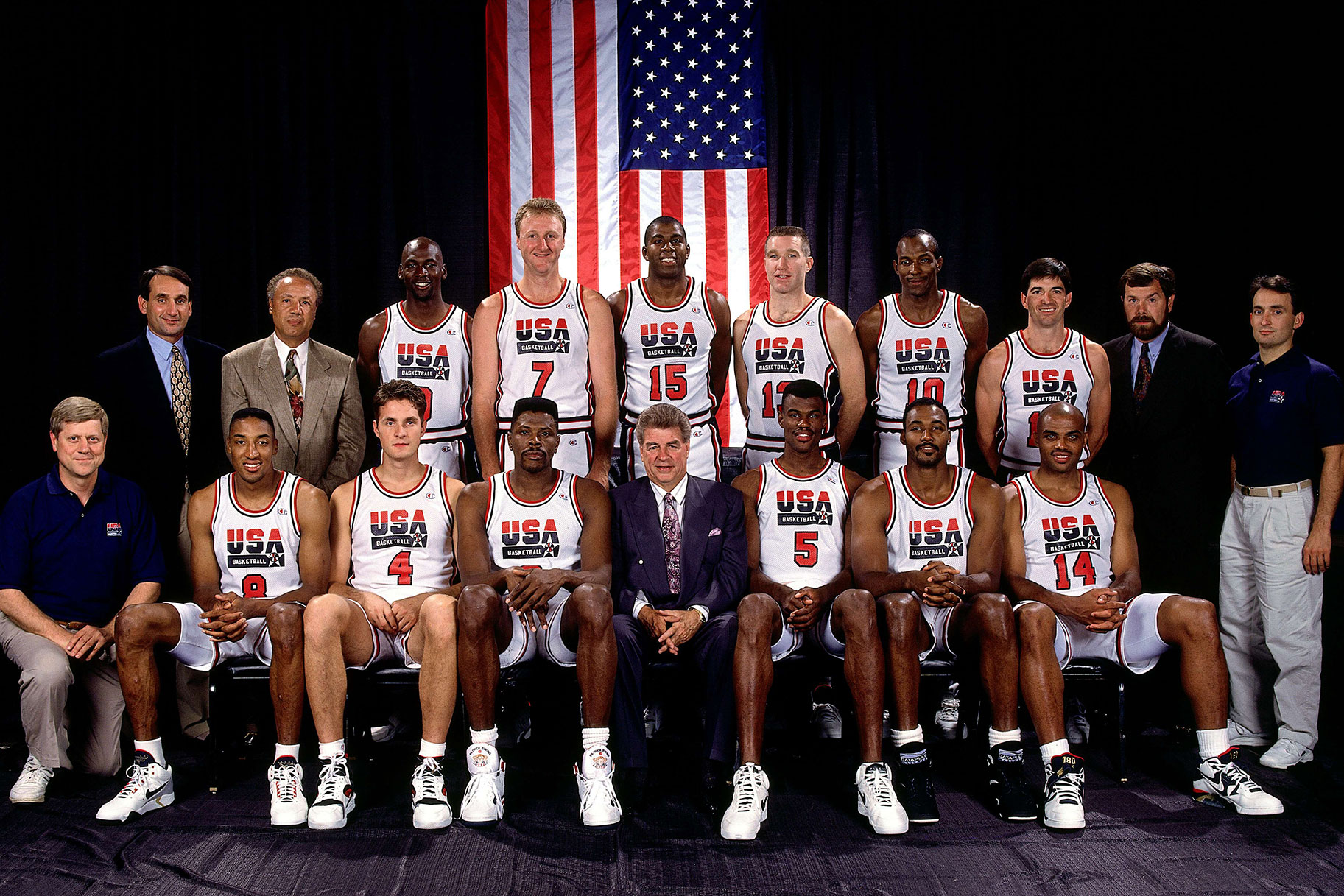 The 1992 USA Men's Basketball Olympic Team's portrait