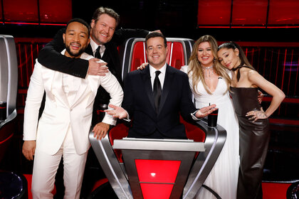 The Voice Coaches and Host Carson Daly