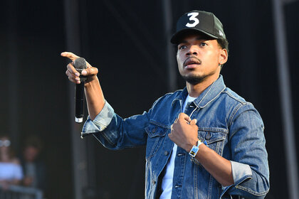 Chance The Rapper performing onstage