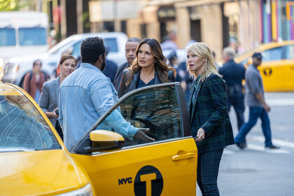 Olivia, Rollins and Fin on Law And Order SVU