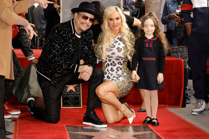 Ice T, Coco and Chanel during his Hollywood Walk of Fame