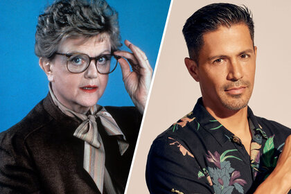 Angela Lansbury and Jay Hernandez from Murder She Wrote and Magnum Pi