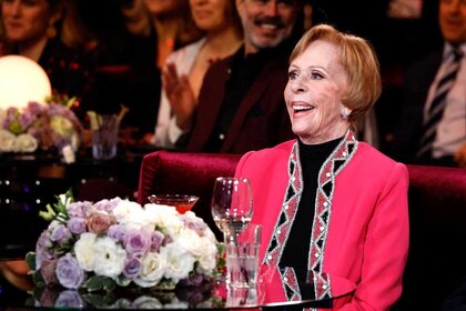 Carol Burnett in the audience of 90 Years of Laughter + Love.