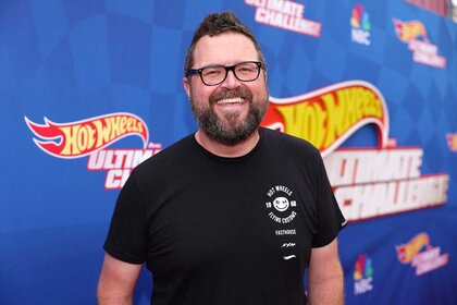 Rutledge Wood at the Hot Wheels: Ultimate Challenge press event.