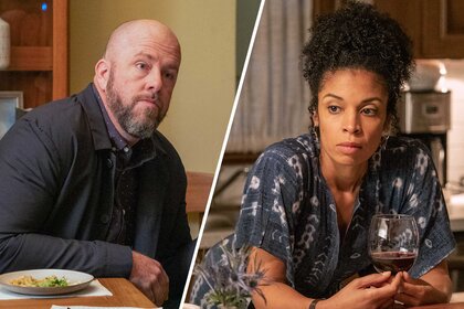 Split image of Toby (Chris Sullivan) and Beth (Susan Kelechi Watson) from This Is Us.
