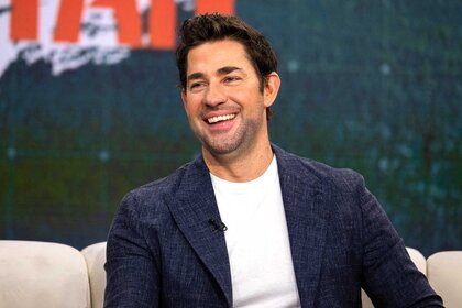John Krasinski appears as a guest on the Today show.