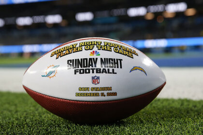 Sunday Night Football player of the game ball