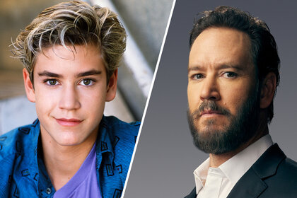 A split of Mark Paul Gosselaar in Saved By The Bell and Found
