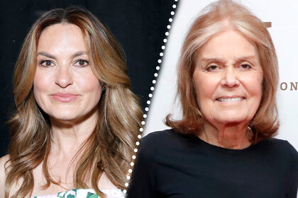 A side by side of Mariska Hargitay and Gloria Steinem