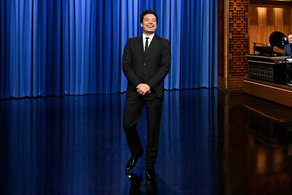 Jimmy Fallon on stage during The Tonight Show Starring Jimmy Fallon Episode 1860