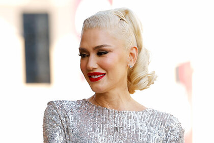 Close up of Gwen Stefani during her Hollywood Walk of Fame Star Ceremony