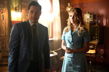 Ben Song (Raymond Lee) and Hannah Carson (Eliza Taylor) appear in Season 2 Episode 9 of Quantum Leap