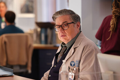 Dr. Daniel Charles (Oliver Platt) appears in Season 9 Episode 1 of Chicago Med