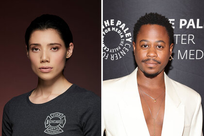 Hanako Greensmith poses for promotional images for Chicago Fire; Daniel Kyri attends "The Impact of Will & Grace: 25 Years Later" event