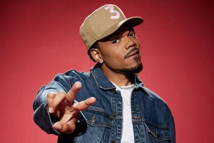 Chance The Rapper during a promo shoot for The Voice season 25