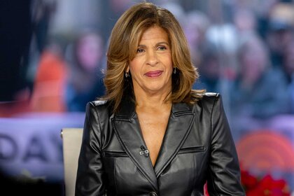 Hoda Kotb on TODAY in a leather blazer on Monday, December 4, 2023
