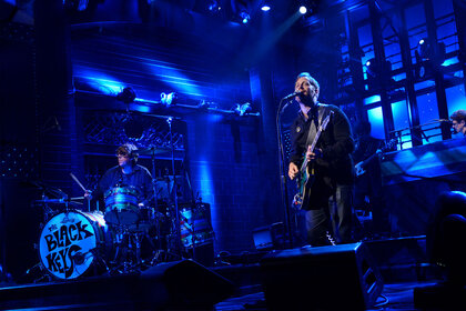 Patrick Carney and Dan Auerbach of The Black Keys perform onstage at Saturday Night Live