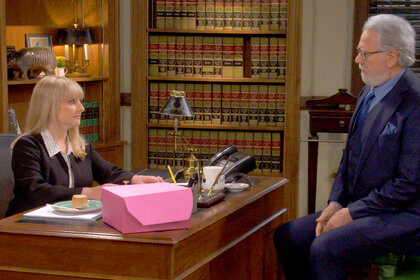 Dan Fielding and Judge Abby Share a Sweet Moment | NBC's Night Court