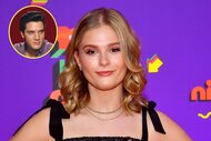 An inset of a portrait of Elvis Presley overlayed on a photo of Darci Lynne at the Nickelodeon's Kids' Choice Awards.
