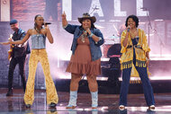 Chapel Hart performs on the America's Got Talent stage