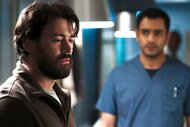 Theo Hunter and Bashir Hamed appear in a scene from Transplant.