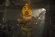Cupcake and Chica in Five Nights at Freddys