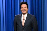 Jimmy Fallon on stage during The Tonight Show Starring Jimmy Fallon episode 1855