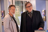 Dr. Dean Archer (Steven Webber) and Dr. Daniel Charles (Oliver Platt) appear in Season 9 Episode 1 of Chicago Med