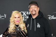 Coco Austin and Ice-T attend the rock and roll hall of fame red carpet