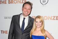 Winston Rauch and Melissa Rauch attend the premiere of Sony Pictures Classics' "The Bronze"