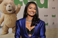 Marissa Shankar attends the premiere of "Ted"