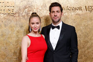 Emily Blunt and John Krasinski attend the Clooney Foundation for Justice's 2023 Albie Awards