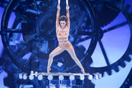 Sofie Dossi appears onstage during Season 1 Episode 7 of America’s Got Talent: Fantasy League