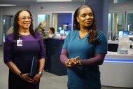 Sharon Goodwin and Maggie Lockwood on Chicago Med episode 519
