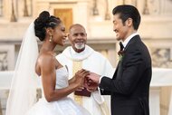 April and Choi stan at the alter on Chicago Med episode 809