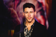 Close up of Nick Jonas