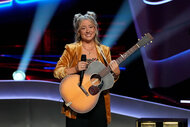 Dani Stacy performs during Season 25 Episode 1 of The Voice