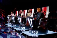 The Coaches in their chairs during The Voice Episode 2502